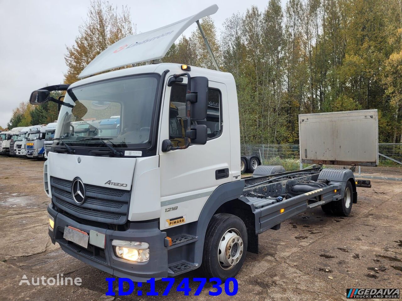 Mercedes Benz Atego 1218 Euro6 Manual Full Steel Chassis Truck