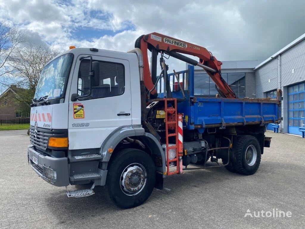 Mercedes Benz Atego Side Tipper Crane Big Axle Full Steel