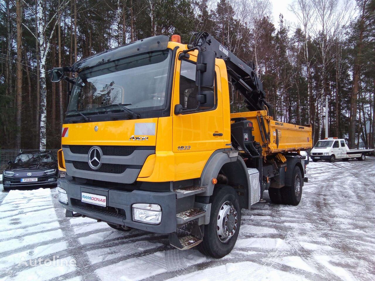 Mercedes Benz Axor 1833 dump truck for sale Lithuania Šveicarija JX38792