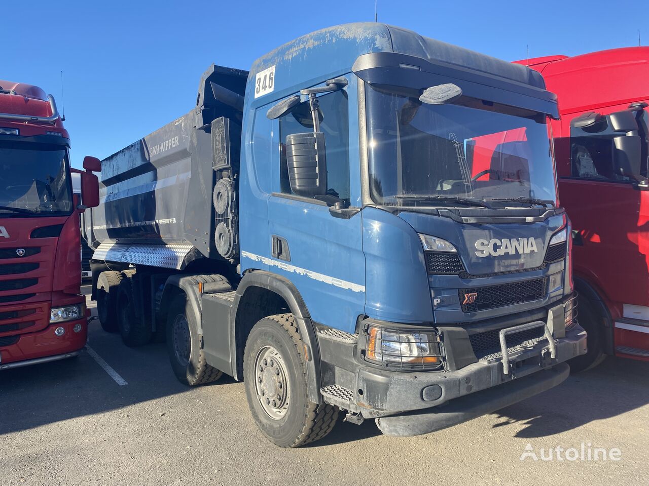 Scania P410 Full Steel 85tkm 8x4 BIG Axles Dump Truck For Sale