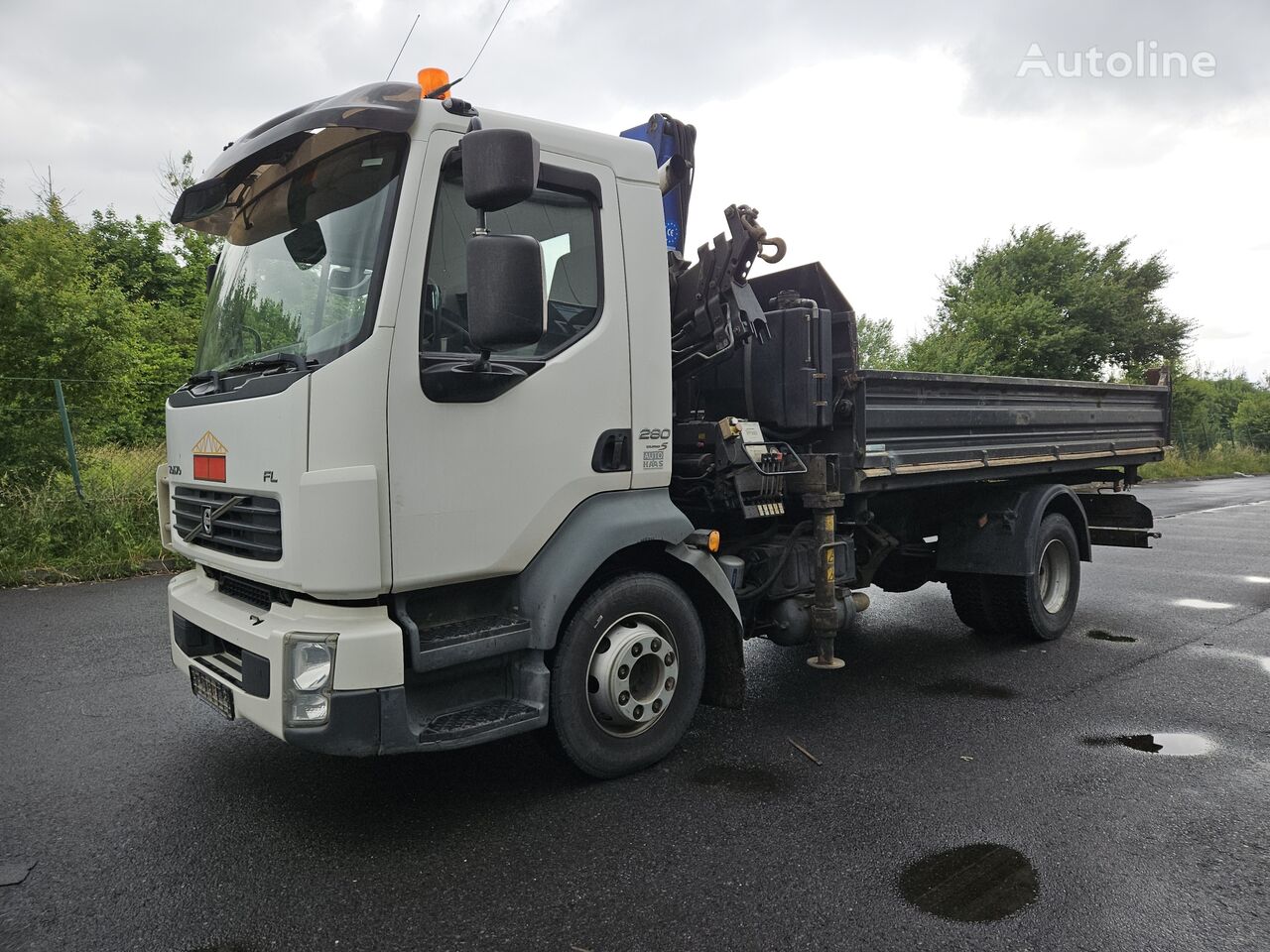 Volvo Fl X Mit Kran Dump Truck For Sale Germany Gro Beeren Fq