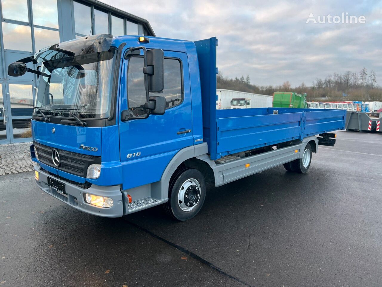 Mercedes Benz Atego 816 flatbed truck for sale Germany Fließem BQ37818