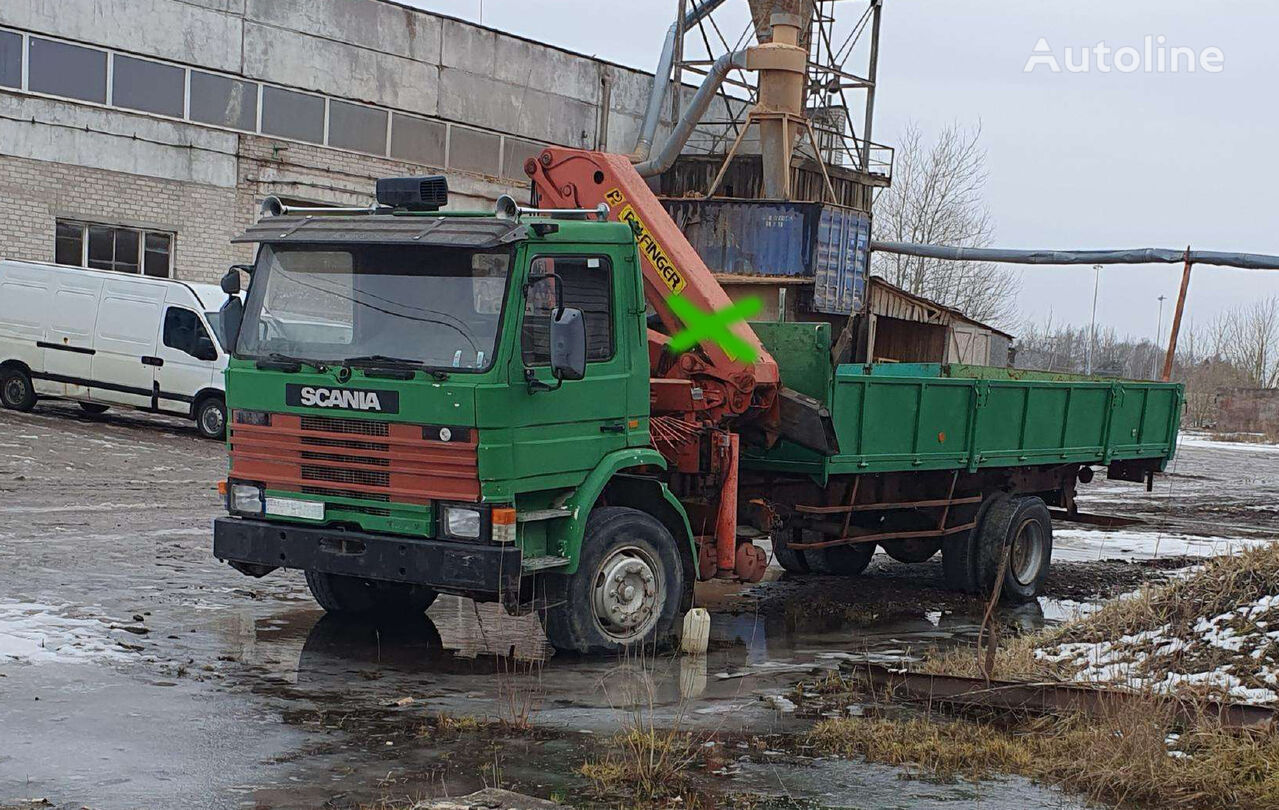 Scania P82 Flatbed Truck For Sale Belgium Antwerpen JG38866