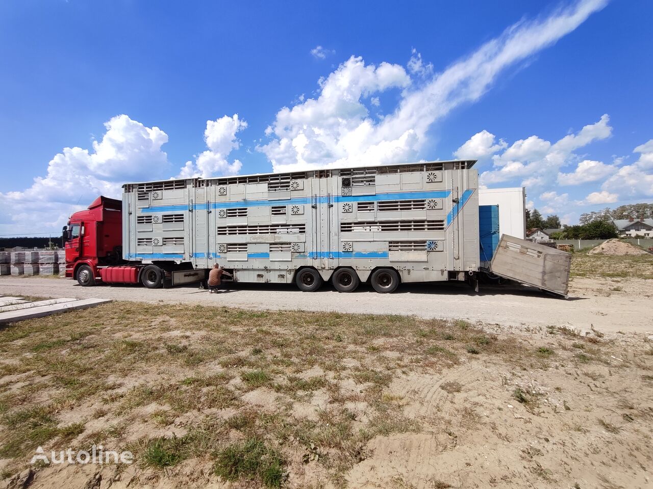 Pezzaioli SBA livestock semi trailer for sale Poland Kręgi Nowe KJ40254