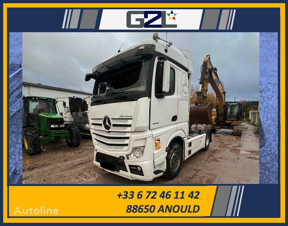 Buy Damaged Mercedes Benz Actros 1848 ACCIDENTE DAMAGED UNFALL Truck