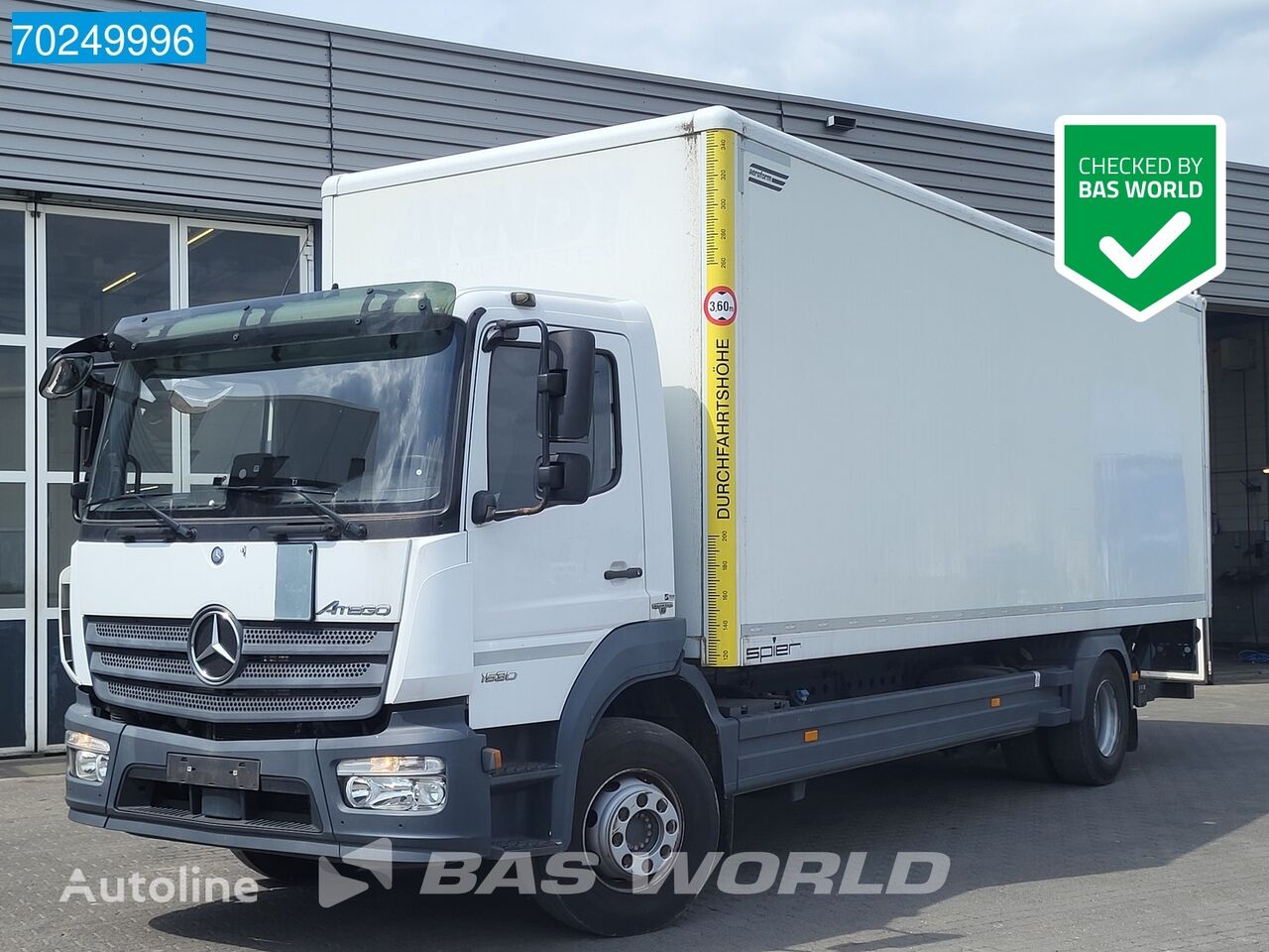 Mercedes-Benz Atego 1530 4X2 16 Tons Automatic Ladebordwand Euro 6 box truck