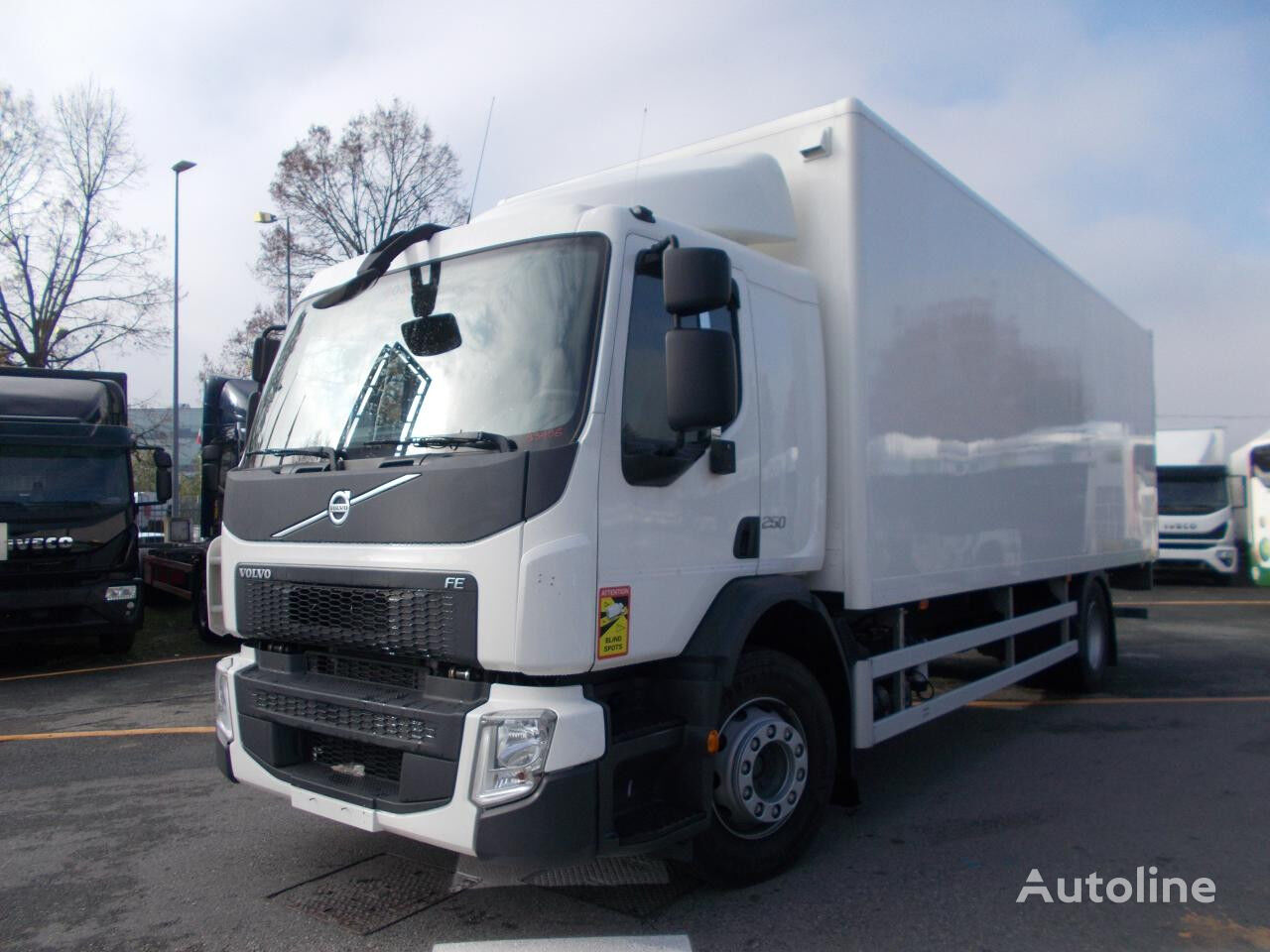 Volvo FE250 box truck for sale Italy Torino CNH Industrial Village