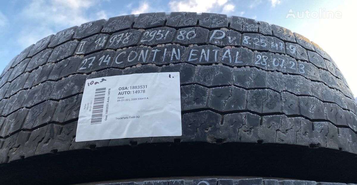 Continental B9 (01.02-) Bus Tire For Sale Estonia Tallinn, YQ38534