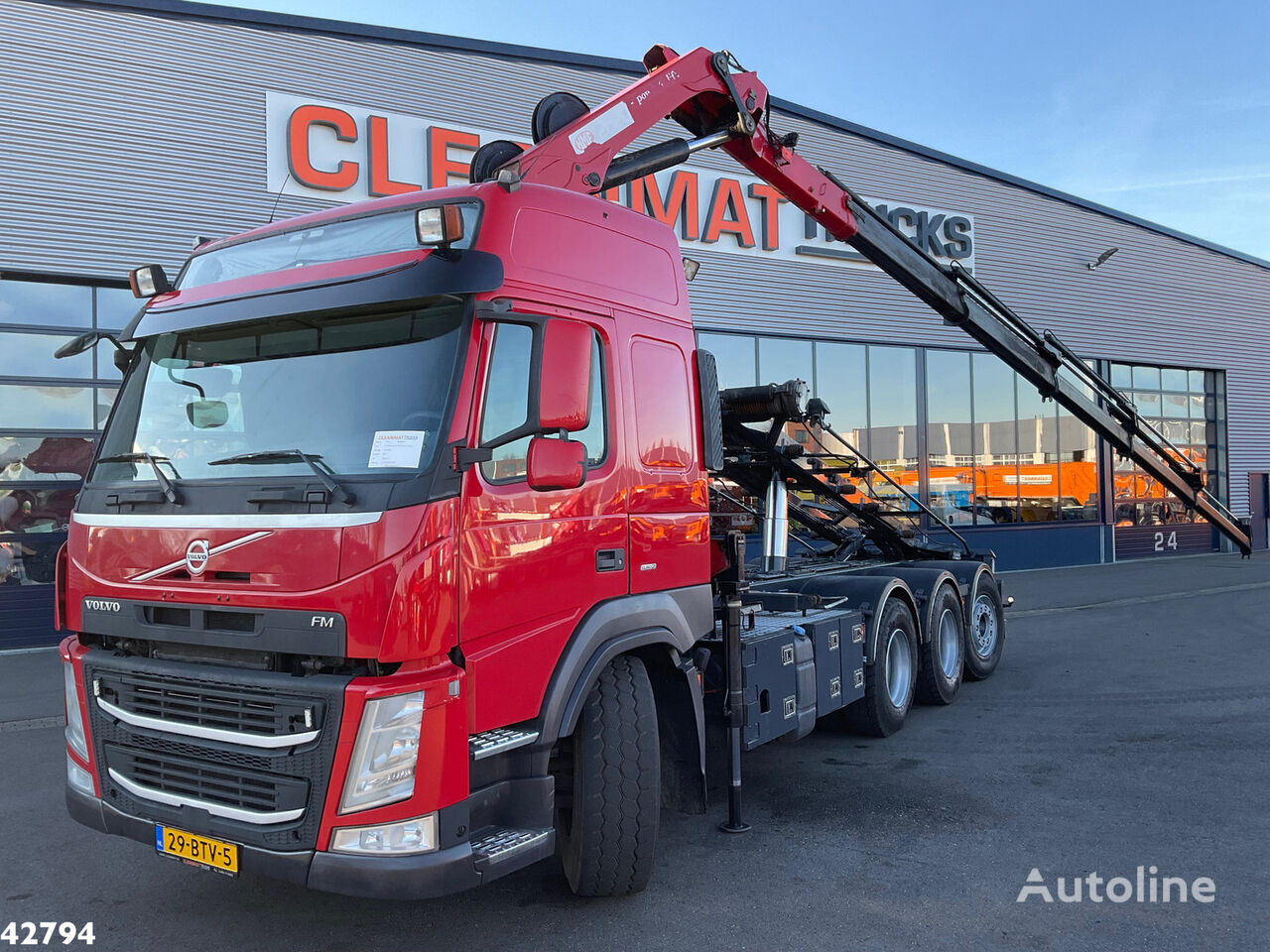 Volvo FMX 500 8X4 Euro 6 Fassi F485 + Fly Jib mobile crane for