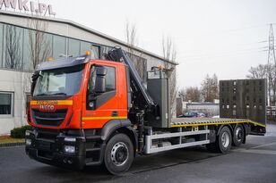 IVECO Stralis 360 EEV 6×2 / HIAB XS 166 E-2 HIDUO / PILOT car transporter