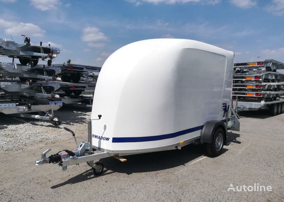 new Niewiadów Furgon F1334 z trapem wjazdowym car transporter trailer