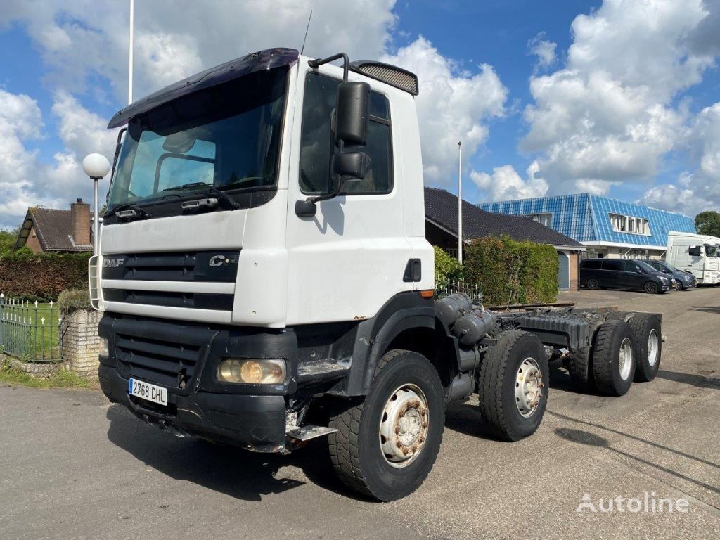 DAF CF 85.430 85 CF 8x4 EURO 3 STEEL SUSPENSION MANUAL GEARBOX chassis truck