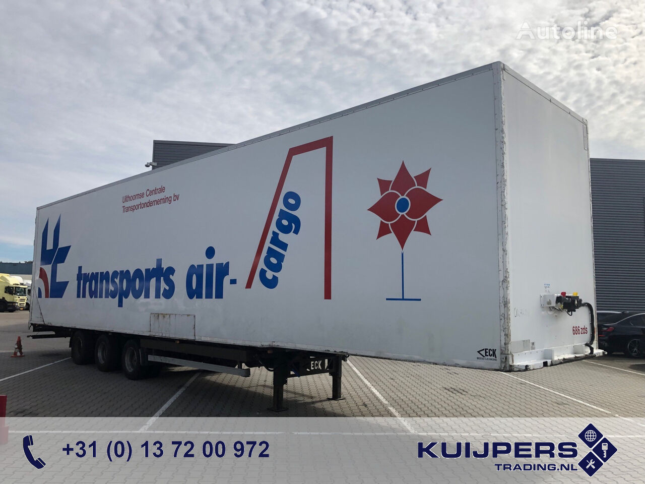 Van Eck PT3LNN Air Cargo / Roller bed / Mega closed box semitrailer