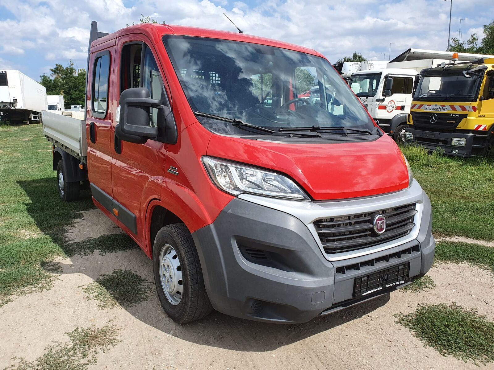 FIAT Ducato 2.3 JTDi DOKA Pritsche - 7 personal flatbed truck < 3.5t for  sale Hungary Budapest, UL30020