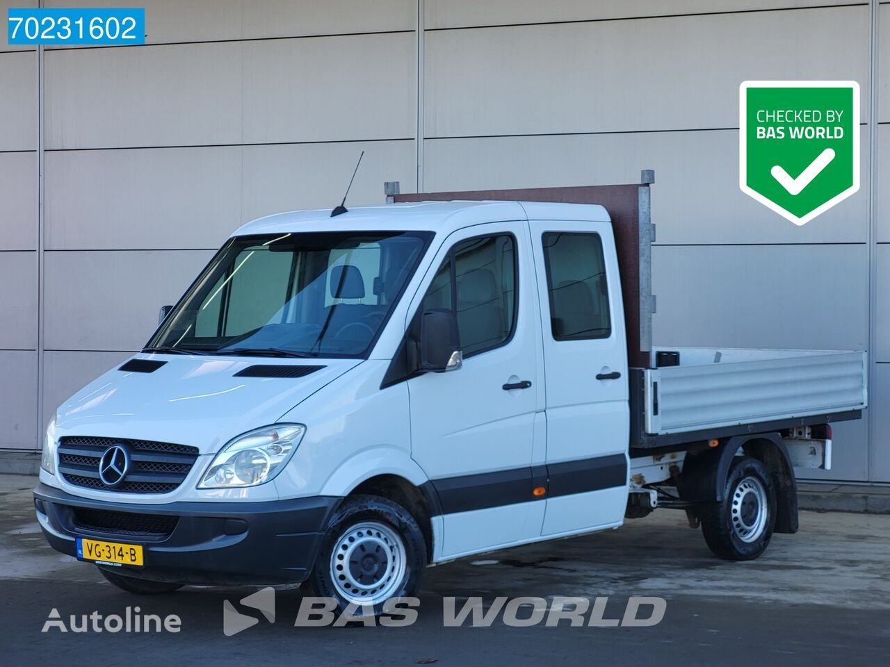 Mercedes-Benz Sprinter 209 CDI Open laadbak Dubbel Cabine Pickup Pick ...