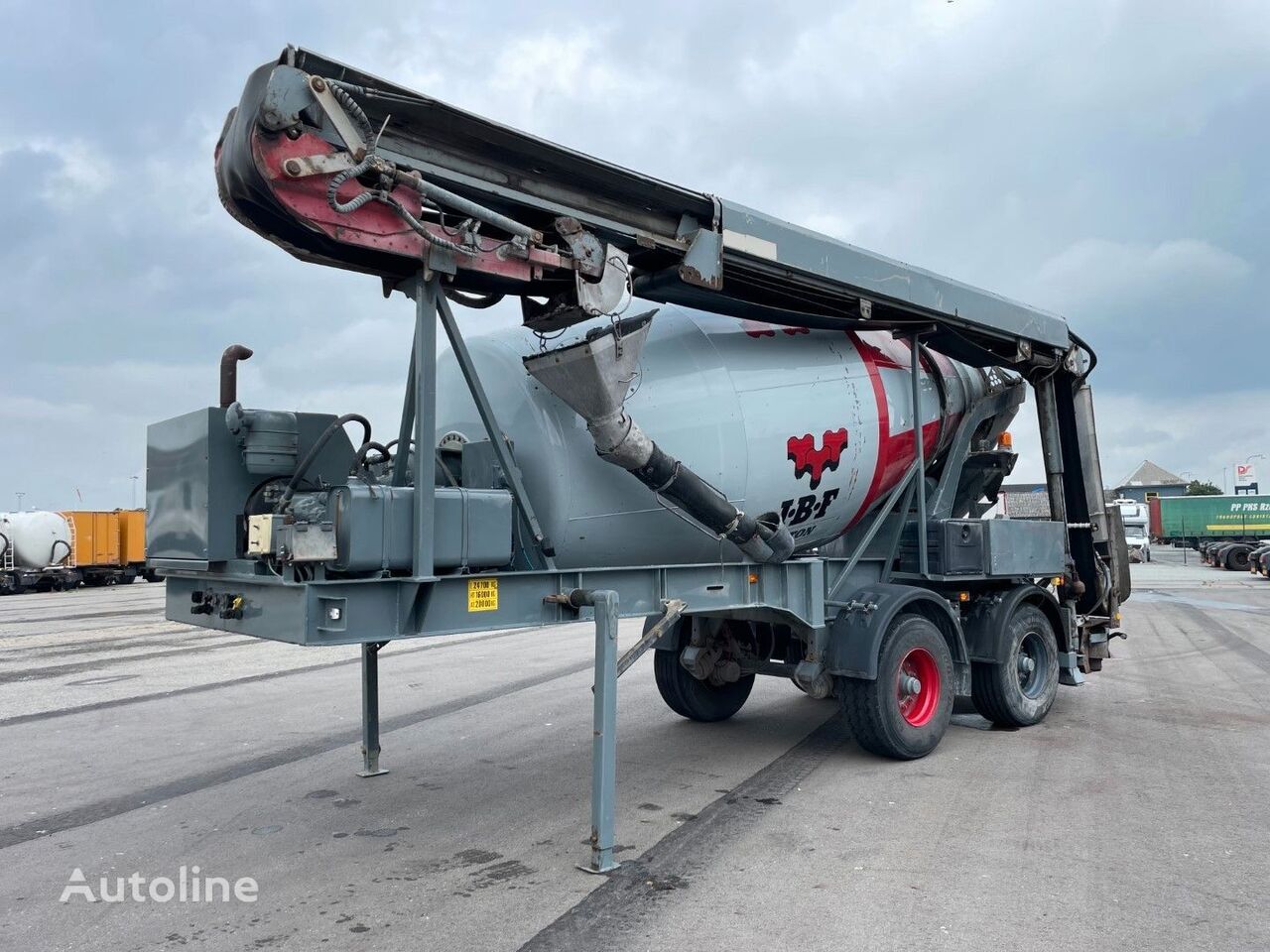 Kel-Berg 2 axle Stetter 12 m3 + Theam 16.5 m Concrete concrete mixer semi-trailer