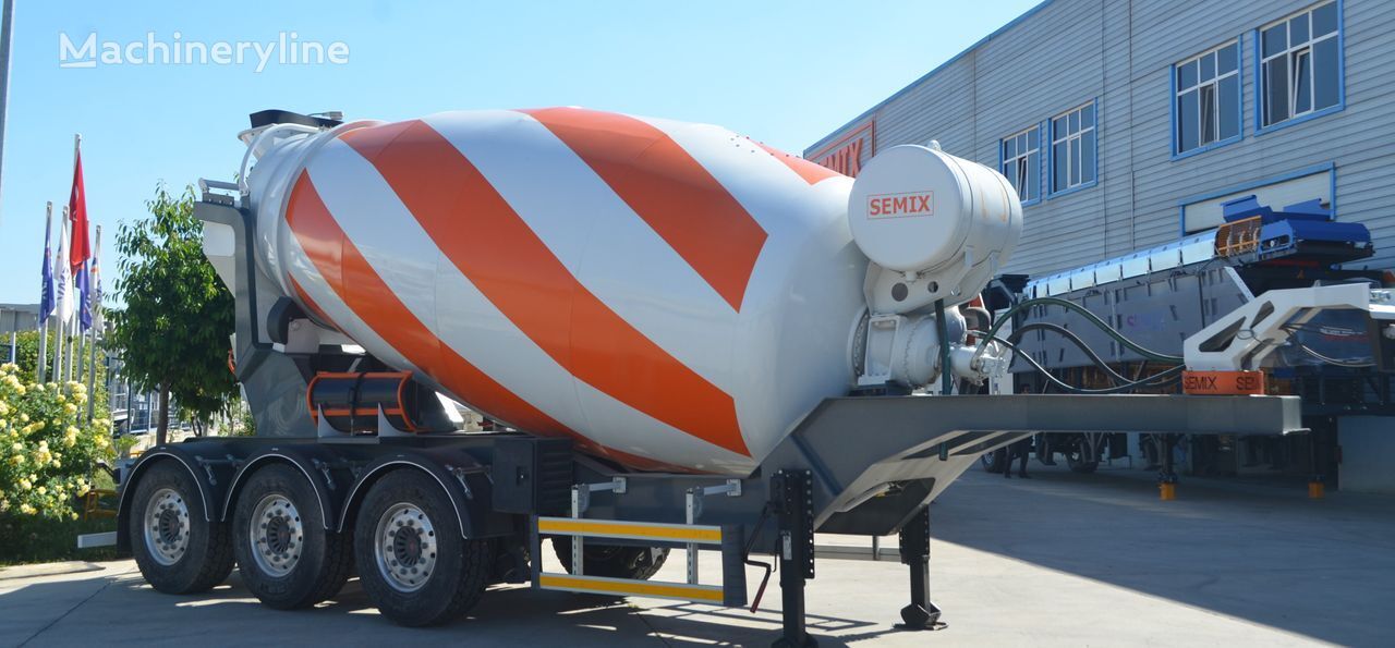 new Semix NAPIVPRIChIP BETONOMIShALKA 12 m³ concrete mixer semi-trailer