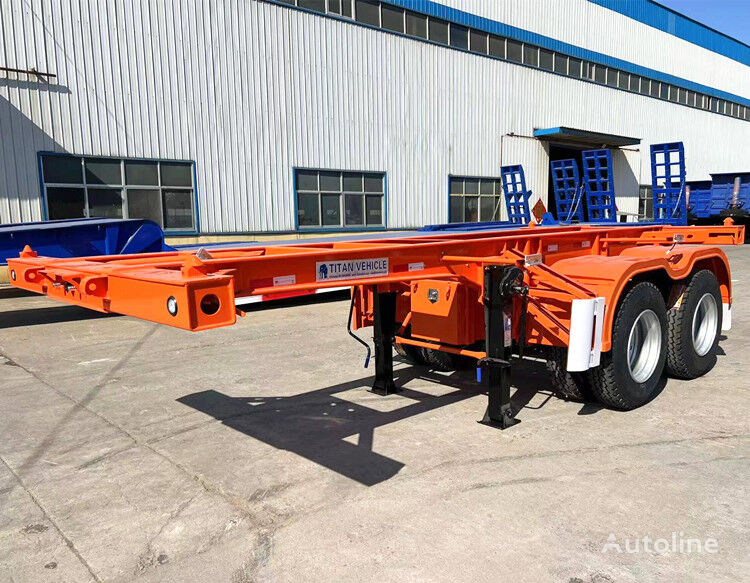 new Titan 2 Axle 20 ft Shipping Container Trailer for Sale - Z container chassis semi-trailer