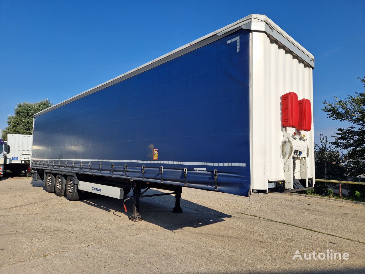 Krone Sd Lift Axle More Pcs Standard Curtain Side Semi Trailer For Sale Hungary Debrecen Br