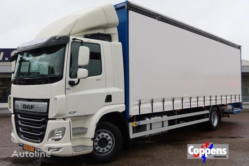 DAF CF 320 FA Schuifzeil+Schuifdak +Klep Euro 6 curtainsider truck for ...