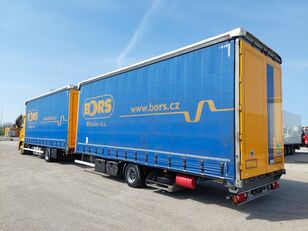 Mercedes-Benz ACTROS 1832 curtainsider truck + curtain side trailer