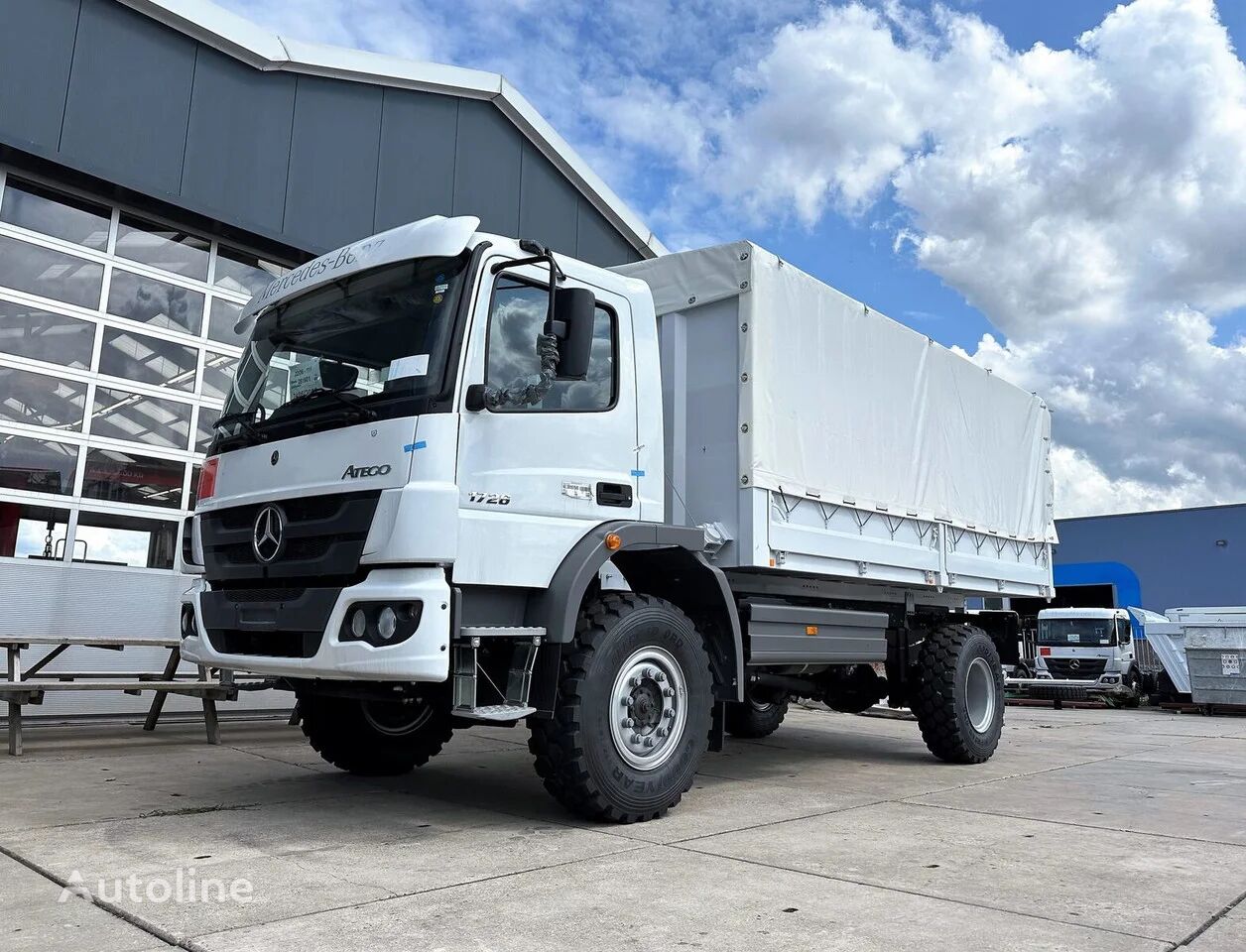 new Mercedes-Benz Atego 1725 4x4 Personnel Carrier curtainsider truck