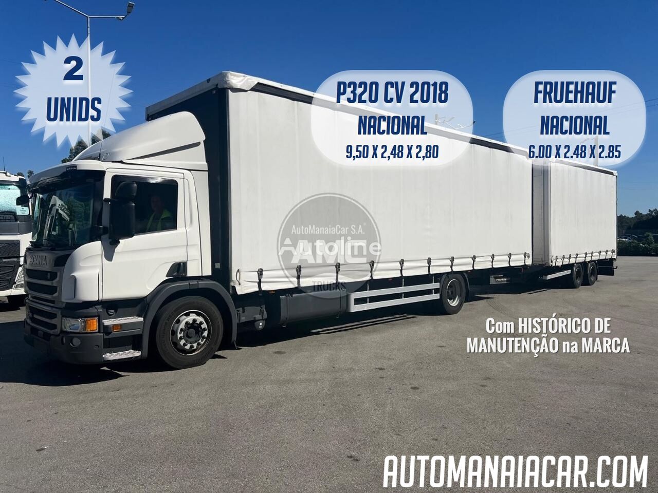 Scania curtainsider truck for sale Portugal Santa Maria da Feira