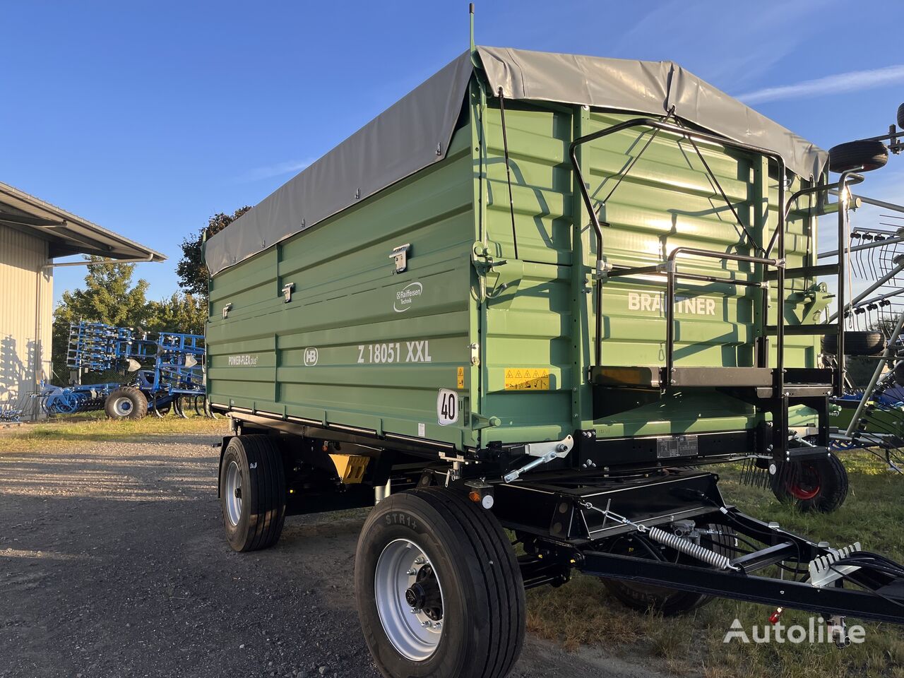 Brantner Z 180512 Xxl Powerflex Dump Trailer For Sale Germany Holle Grasdorf Lz36537 1888