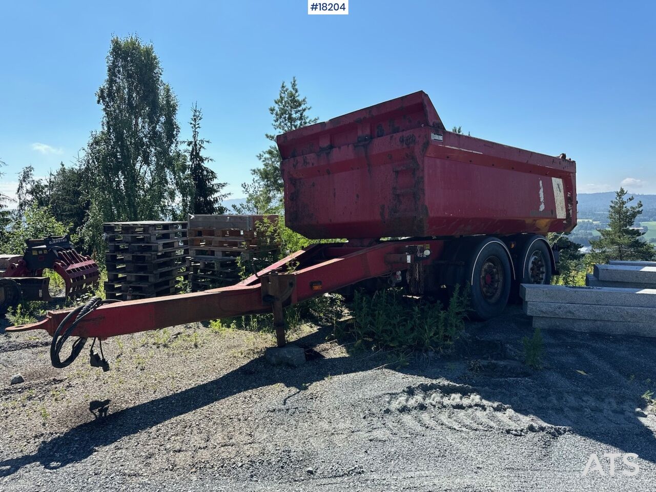 Maur Bilpåbygg dump trailer