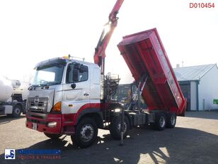 Hino FY1EUKA 8x4 tipper RHD + Palfinger E120L + grapple dump truck