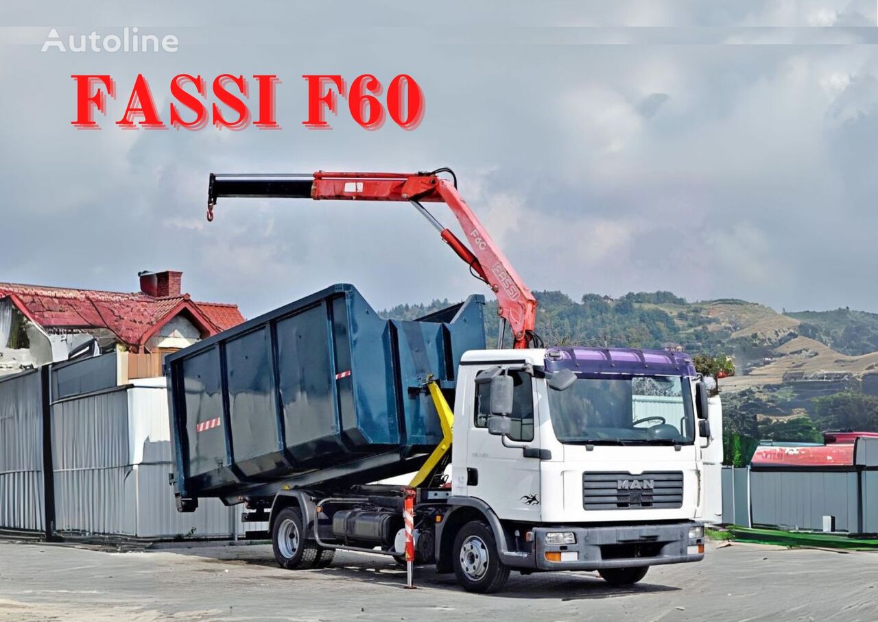 MAN TGL 7.150 + FASSI F60 * TOPZUSTAND dump truck