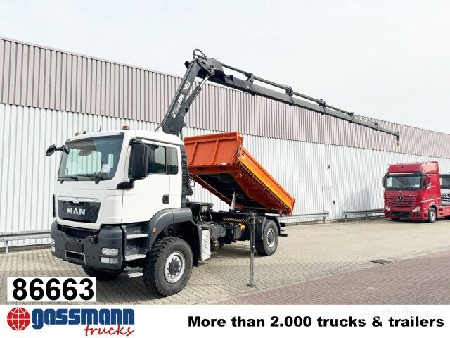 Man Tgs X Bb Einzelbereifung Kran Hiab Xs Dump Truck For