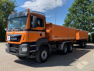 MAN TGS 26.500 6x4 WYWROTKA TROJSTRONNA + TANDEM dump truck + dump trailer
