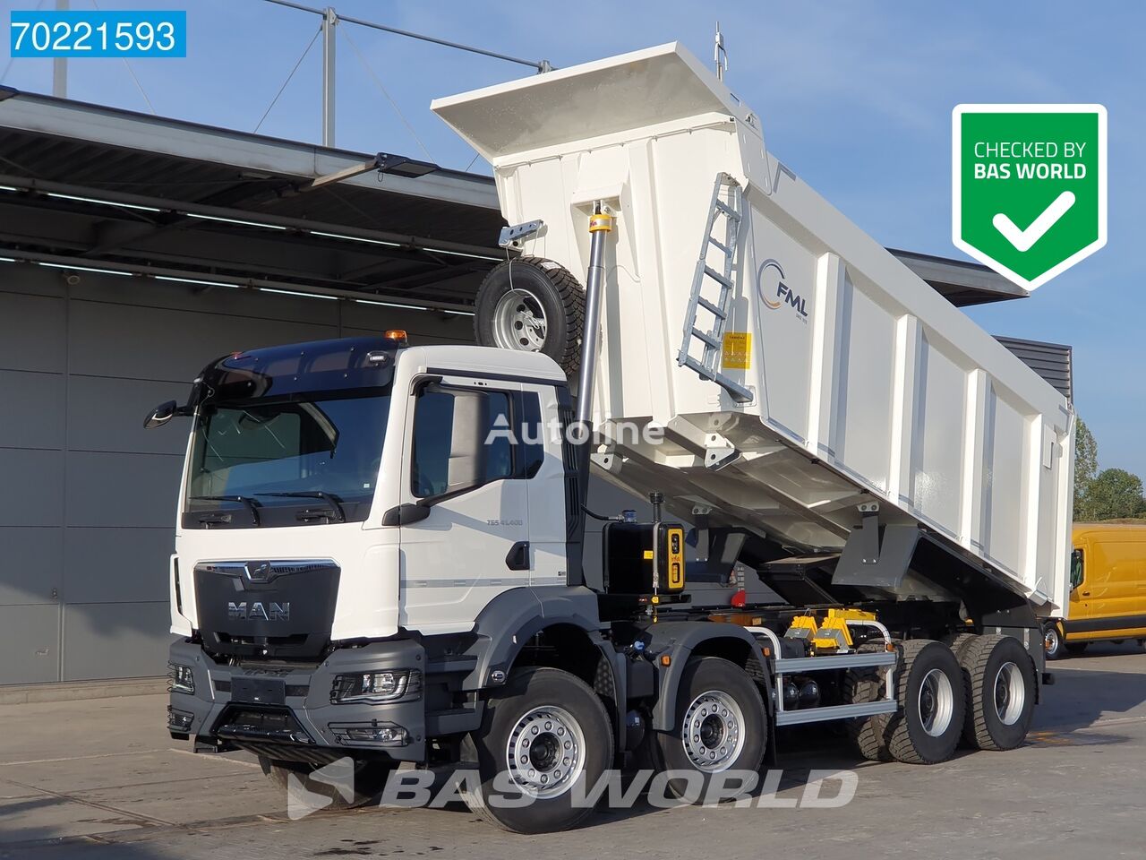 new MAN TGS 41.400 8X4 NEW! Euro 5 Manual 25m3 Steelsuspension Body-Heat dump truck