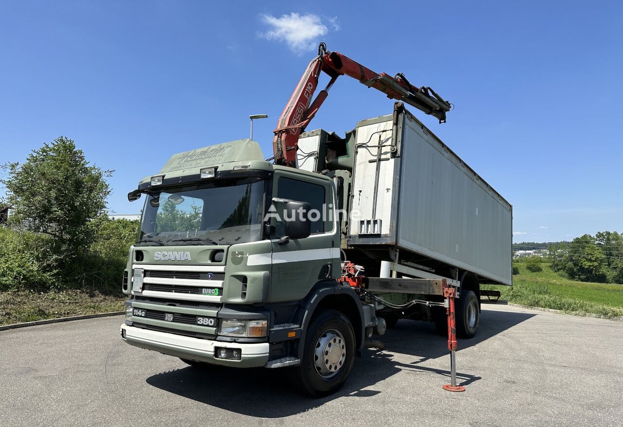 Scania P114 GB 4×2 Kipper / Kran dump truck
