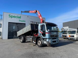 Volvo FE 280 4x2 kipper + HMF 1110 K2 dump truck