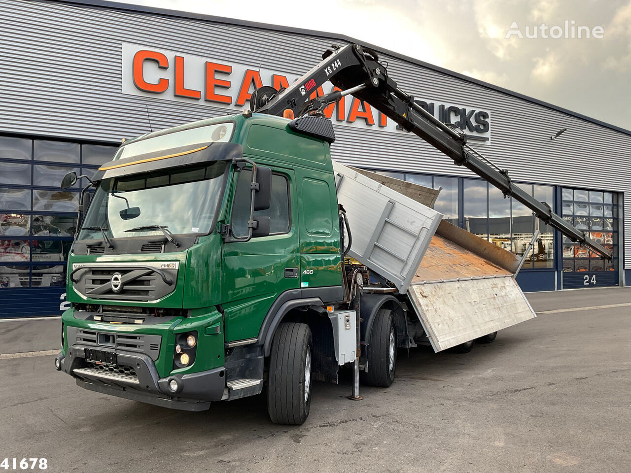 Volvo FMX 500 8x4 Euro 6 Hiab 24 Tonmeter laadkraan - Stock