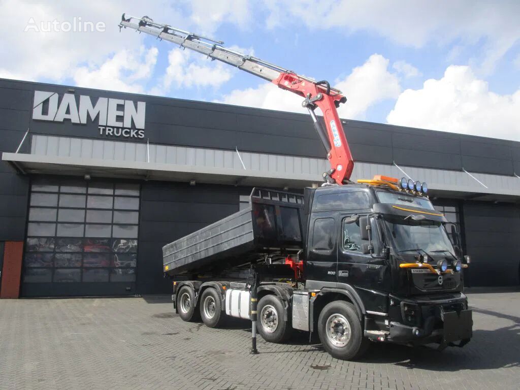 Volvo FMX 500 8x4 Euro 6 Hiab 24 Tonmeter laadkraan - Stock