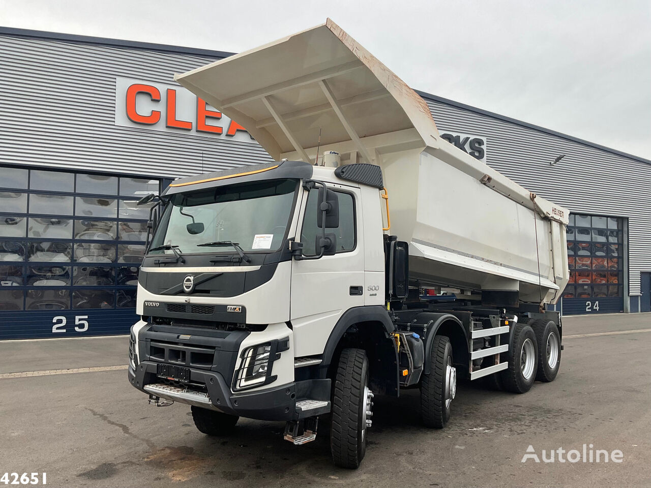 Used Volvo FMX 500 8x4 Effer 37 Tonmeter laadkraan, Truck Tipper