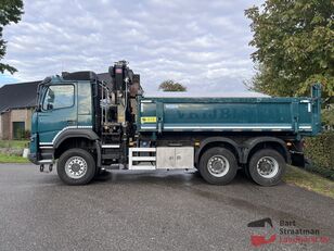 Volvo FMX 6x6 2 zijdige kipper met HMF 1643 Z2 autolaadkraan 143.000 KM!!