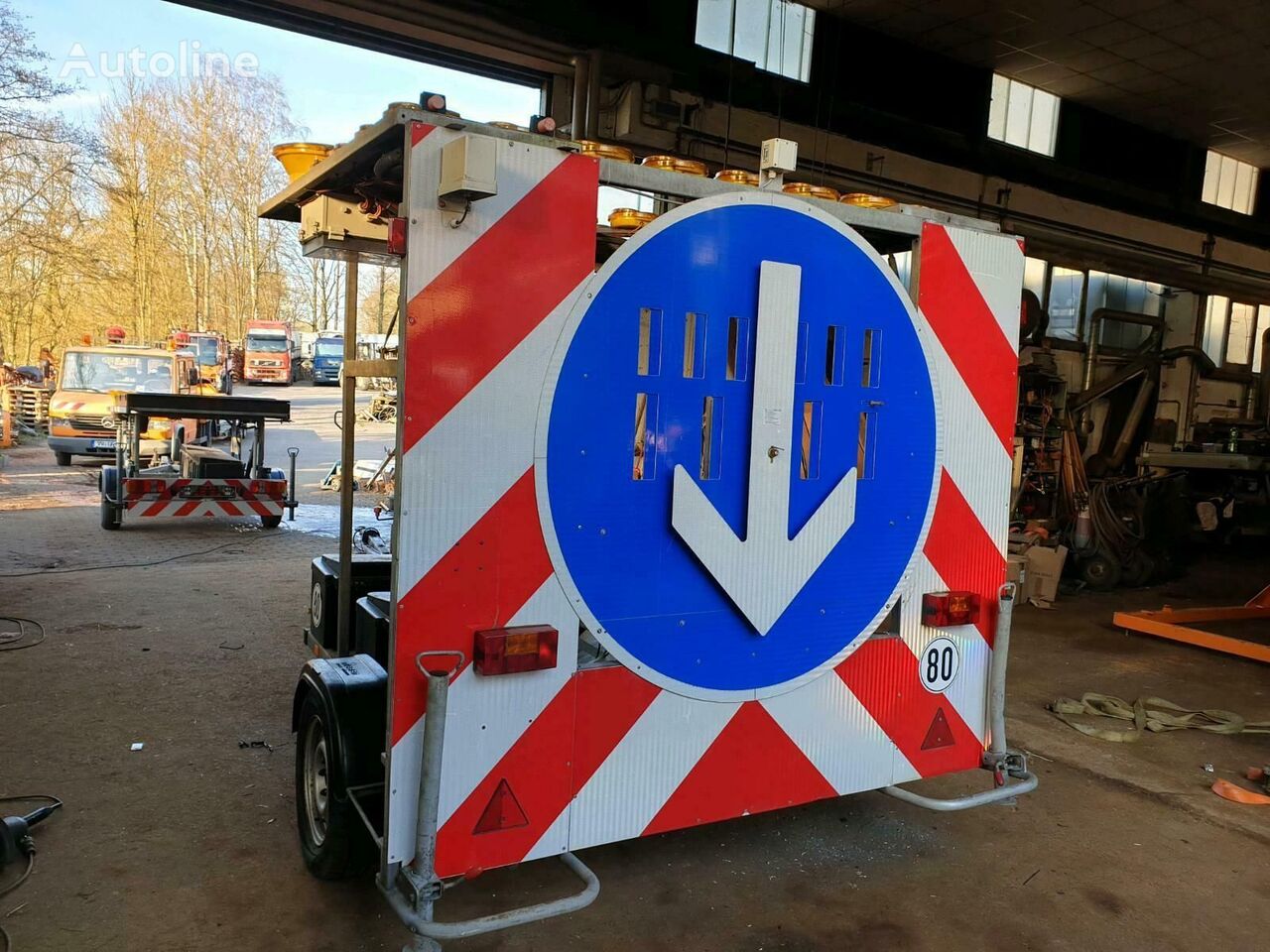 NISSEN VZ616 LED Absperrtafel equipment trailer