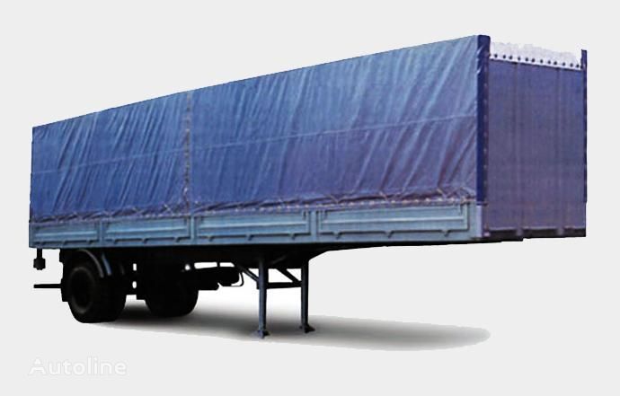 new MAZ 938020 flatbed semi-trailer