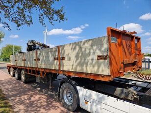 Pacton 3 AS / ROLKRAAN KENNIS TYPE 14.000 / FREINS TAMBOURS / DRUM BRAK flatbed semi-trailer