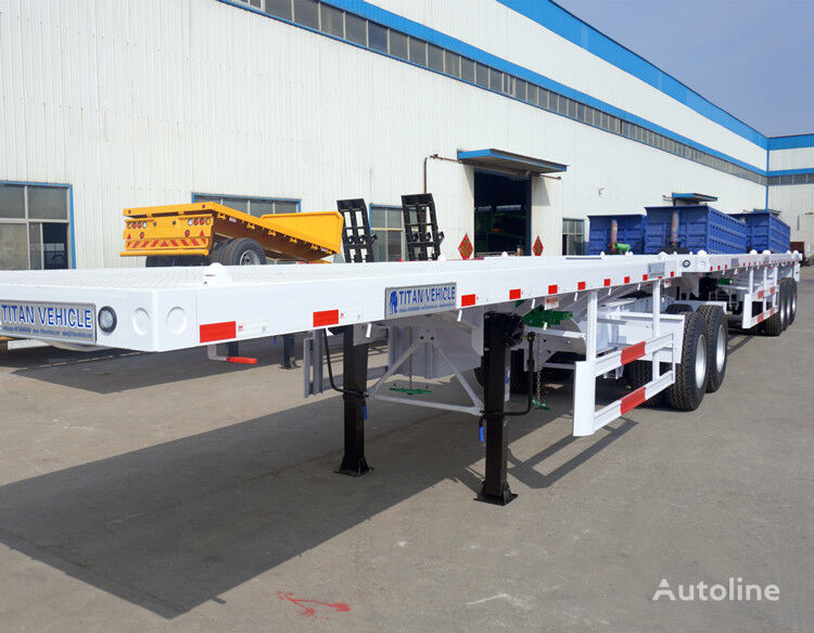 TITAN Flatbed Interlink Superlink Trailer for Sale - Z flatbed semi-trailer  for sale China Jinan, ZQ34149