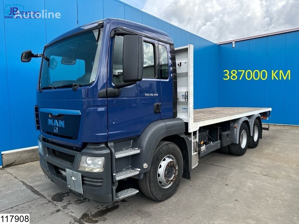 MAN TGS 28 360 6x2, Manual flatbed truck for sale Netherlands EDE GLD ...