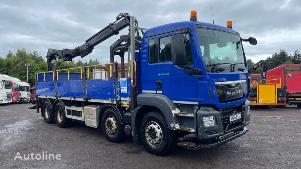 MAN TGS 32.360 EURO 6 flatbed truck