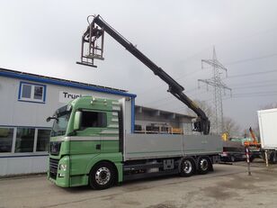 MAN TGX 26.440 6x2 Palfinger PK 15001 L Lenkachse flatbed truck