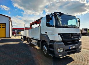 Mercedes-Benz Axor 2540 flatbed truck + flatbed trailer