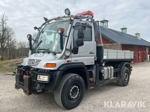 Mercedes-Benz Unimog U500 Blue Tech 4 flatbed truck