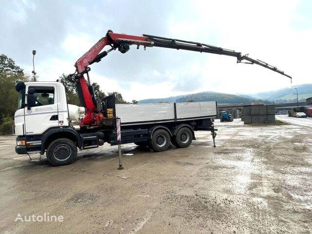 Scania G 420 6x6 Fassi F360 Fly Jib Winch Crane flatbed truck for sale ...